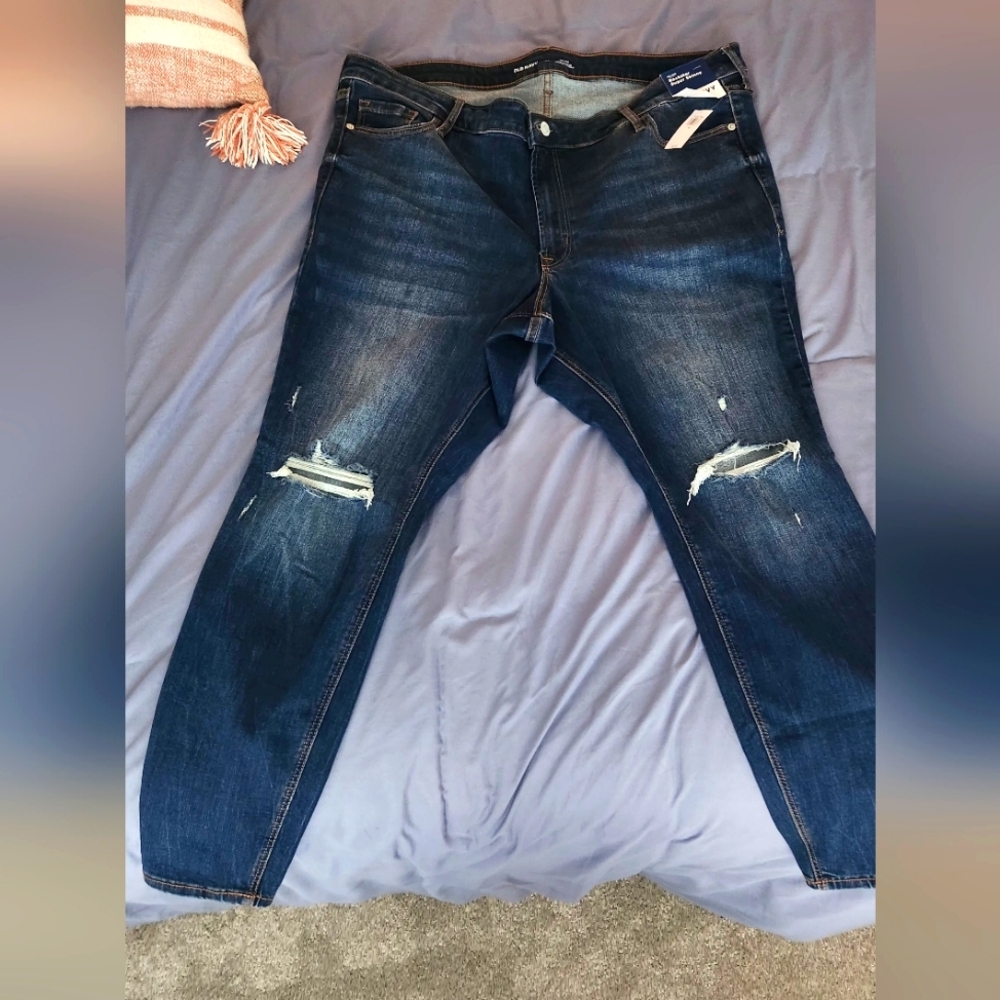 Old Navy Mid-Rise Rockstar Super Skinny 24plus Jeans!